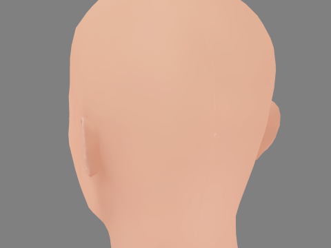 Lily-Rose Depp Head - No Hair - Low poly head for game 3Dモデル