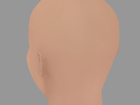 Mackenzie Davis Head - No Hair - Low poly head for game 3Dモデル