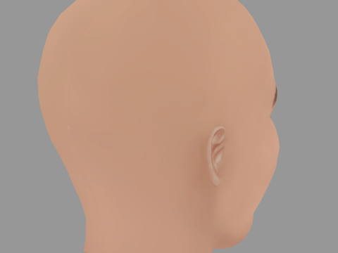 Mackenzie Davis Head - No Hair - Low poly head for game 3Dモデル