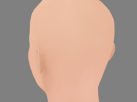 Madelaine Petsch Head - No Hair - Low poly head for game 3D Model