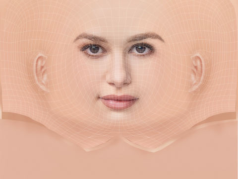 Madelaine Petsch Head - No Hair - Low poly head for game 3D Model