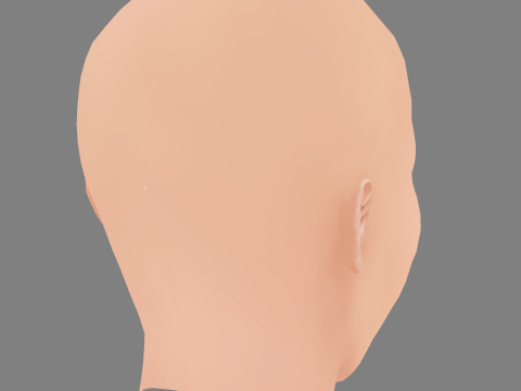 Maya Hawke Head - No Hair - Low poly head for game 3D Model