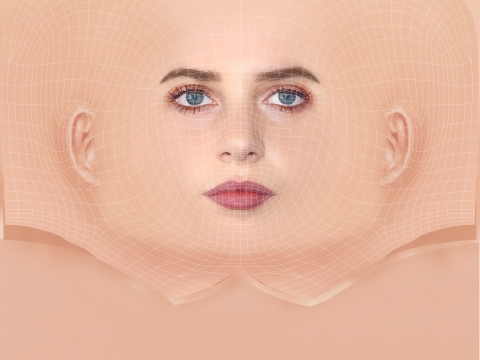 Maya Hawke Head - No Hair - Low poly head for game 3D Model