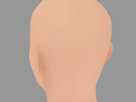 Millie Bobby Brown Head - No Hair - Low poly head for game 3Dモデル