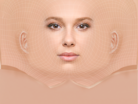 Millie Bobby Brown Head - No Hair - Low poly head for game 3Dモデル