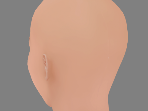 Olivia Cooke Head - No Hair - Low poly head for game Modèle 3D