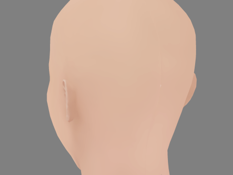 Rachel Brosnahan Head - No Hair - Low poly head for game Model 3D