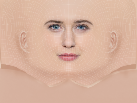 Rachel Brosnahan Head - No Hair - Low poly head for game Model 3D