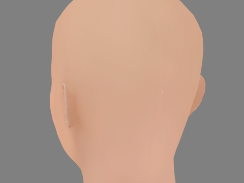 Shailene Woodley Head - No Hair - Low poly head for game 3Dモデル