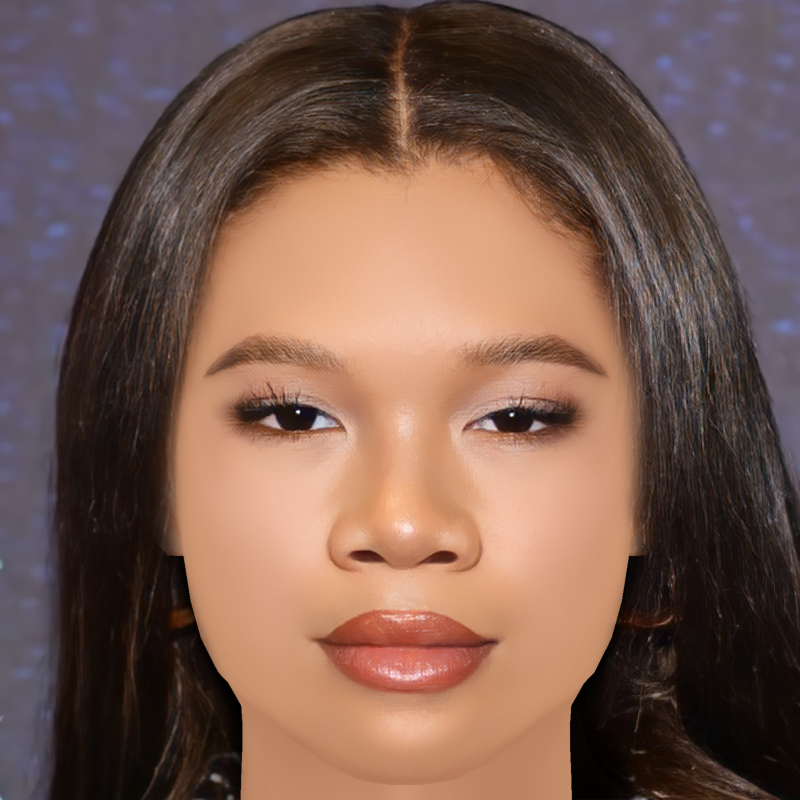 Storm Reid Head - No Hair - Low poly head for game Modello 3D .c4d .max .obj .3ds .fbx .stl .blend