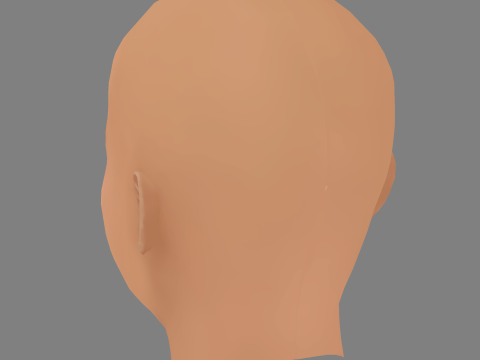Storm Reid Head - No Hair - Low poly head for game Modello 3D