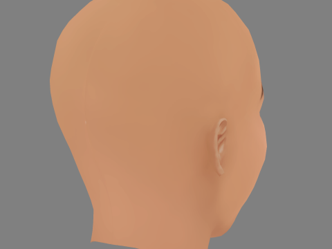 Storm Reid Head - No Hair - Low poly head for game Modello 3D