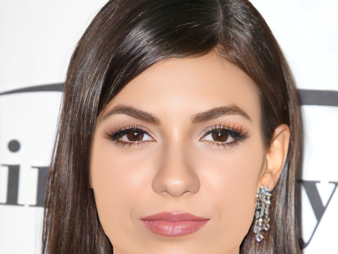 Victoria Justice Head - No Hair - Low poly head for game 3D Model