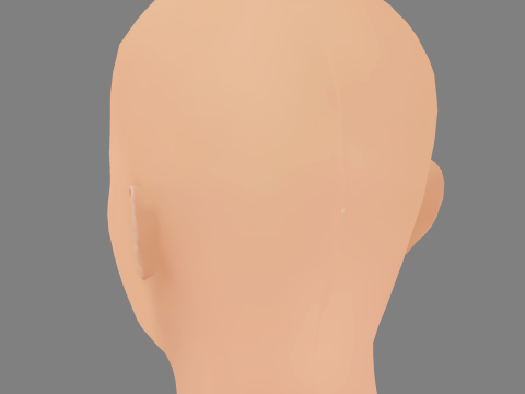 Victoria Justice Head - No Hair - Low poly head for game 3D Model