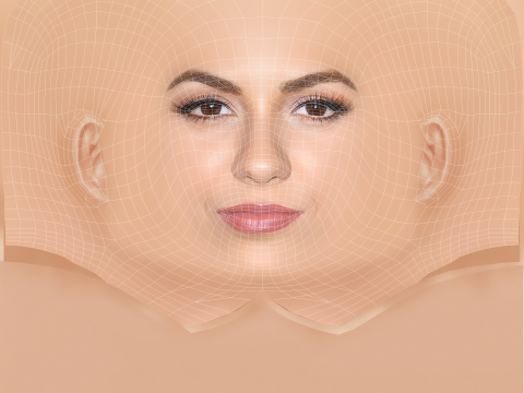 Victoria Justice Head - No Hair - Low poly head for game 3D Model