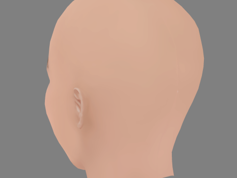 Victoria Pedretti Head - No Hair - Low poly head for game 3D Model