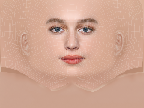 Victoria Pedretti Head - No Hair - Low poly head for game 3D Model
