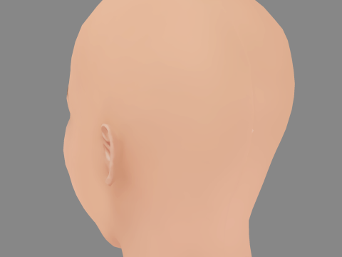 Zoey Deutch Head - No Hair - Low poly head for game 3D मॉडल