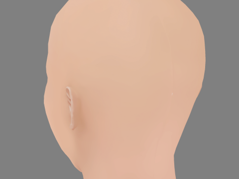 Connie Nielsen Head - No Hair - Low poly head for game 3D Модель