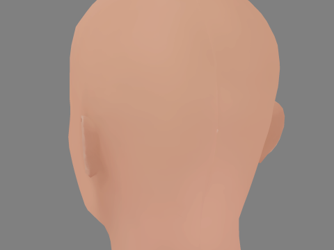 Rebecca Ferguson Head - No Hair - Low poly head for game Modelo 3D