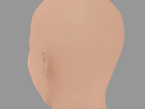 Ariana Grande Head - No Hair - Low poly head for game 3Dモデル