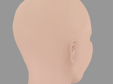 Aurora Aksnes Head - No Hair - Low poly head for game 3D Model