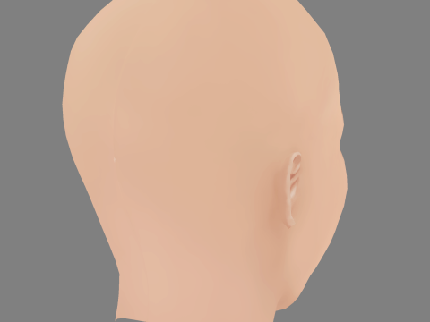 Ava Max Head - No Hair - Low poly head for game 3Dモデル