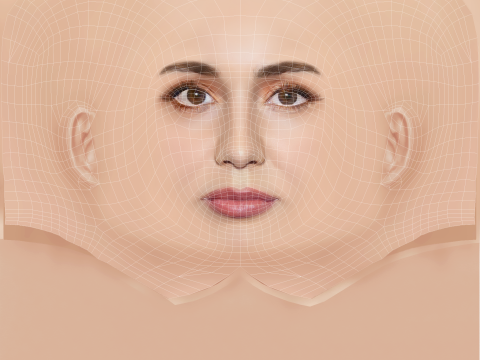 Ava Max Head - No Hair - Low poly head for game 3Dモデル