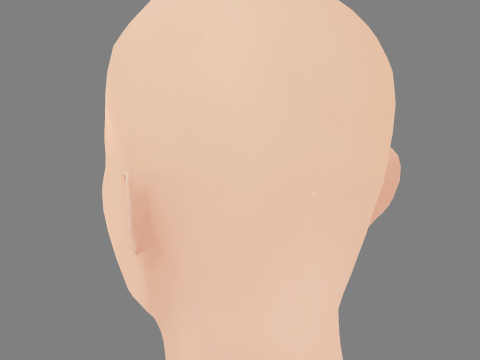 Bebe Rexha Head - No Hair - Low poly head for game Model 3D