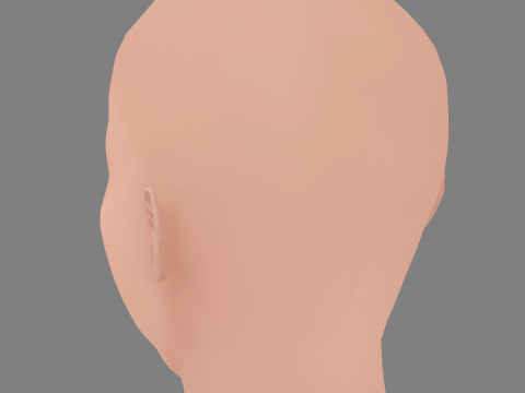 Becky G - Rebbeca Marie Gomez Head - No Hair - Low poly head for game Model 3D