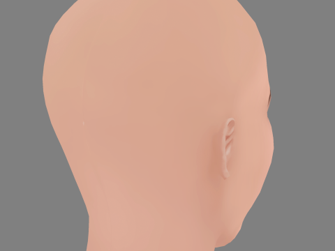 Becky G - Rebbeca Marie Gomez Head - No Hair - Low poly head for game Model 3D