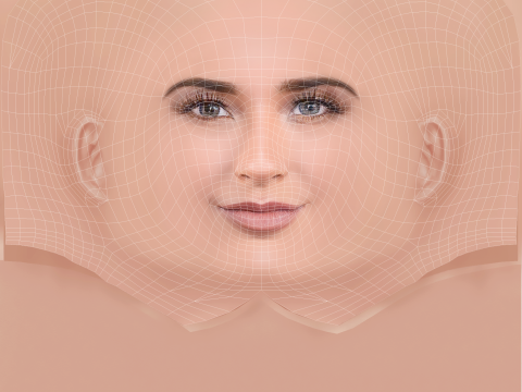 Becky G - Rebbeca Marie Gomez Head - No Hair - Low poly head for game Model 3D