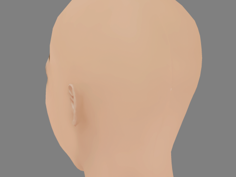Britney Spears Head - No Hair - Low poly head for game 3Dモデル