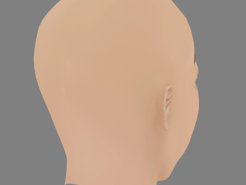 Britney Spears Head - No Hair - Low poly head for game 3Dモデル