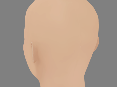 Camila Cabello Head - No Hair - Low poly head for game 3Dモデル