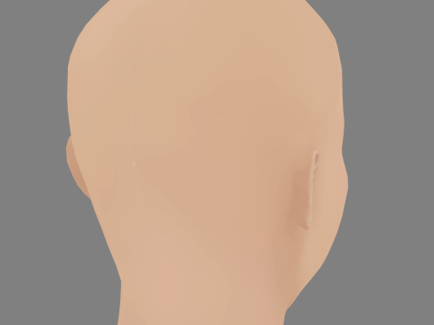 Camila Cabello Head - No Hair - Low poly head for game 3Dモデル