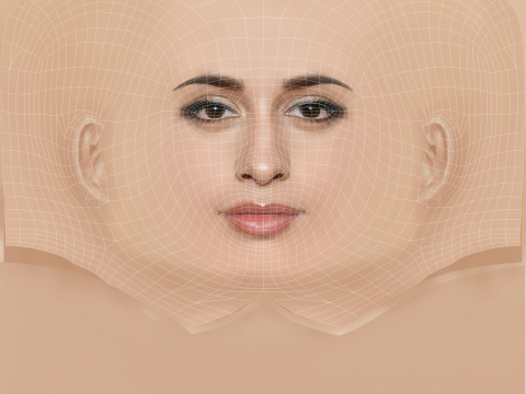 Camila Cabello Head - No Hair - Low poly head for game 3Dモデル