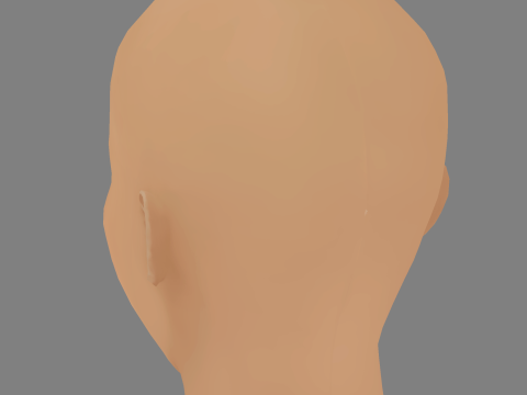Cardi B Head - No Hair - Low poly head for game 3D 模型