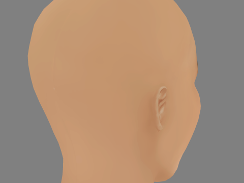 Cardi B Head - No Hair - Low poly head for game 3D 模型
