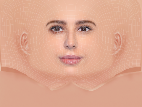 Cheryl Cole Head - No Hair - Low poly head for game 3D Модель