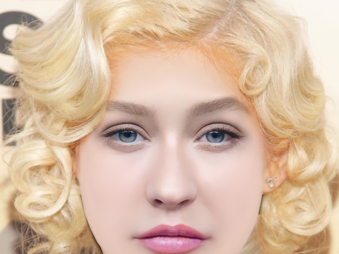 Christina Aguilera Head - No Hair - Low poly head for game 3Dモデル