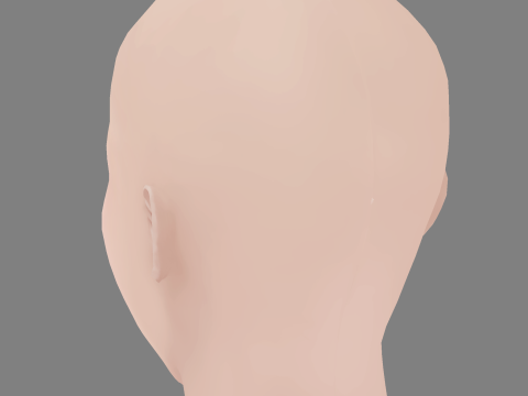 Christina Aguilera Head - No Hair - Low poly head for game 3Dモデル