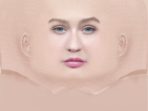 Christina Aguilera Head - No Hair - Low poly head for game 3Dモデル