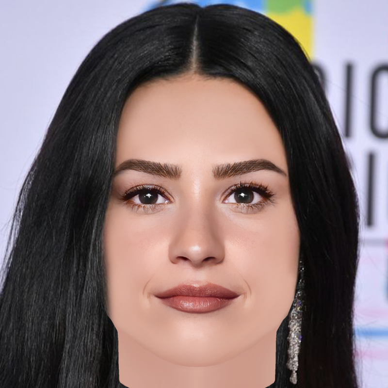 Demi Lovato Head - No Hair - Low poly head for game 3Dモデル .c4d .max .obj .3ds .fbx .stl .blend