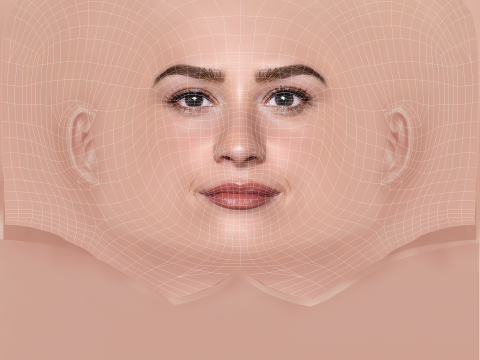 Demi Lovato Head - No Hair - Low poly head for game 3Dモデル