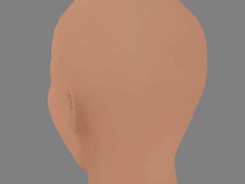 Doja Cat Head - No Hair - Low poly head for game 3D Model