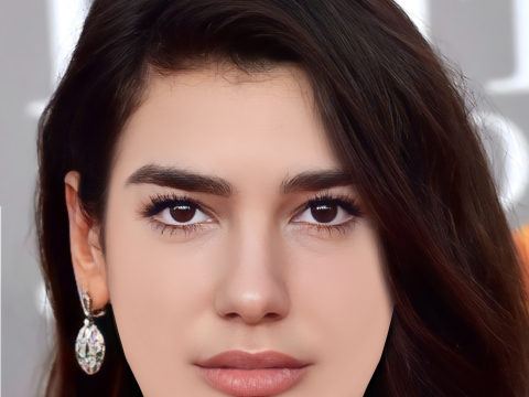 Dua Lipa Head - No Hair - Low poly head for game 3Dモデル