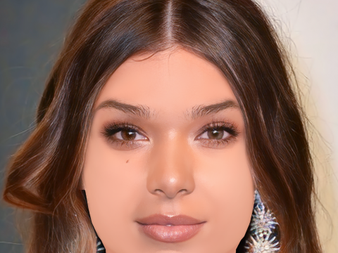 Hailee Steinfeld Head - No Hair - Low poly head for game 3D Модель