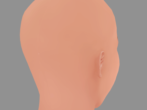 Hailee Steinfeld Head - No Hair - Low poly head for game 3D Модель