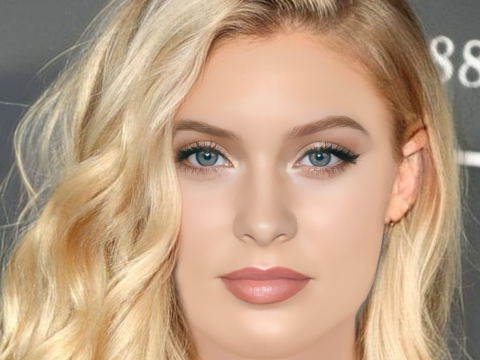 Zara Larsson Head - No Hair - Low poly head for game 3D Model